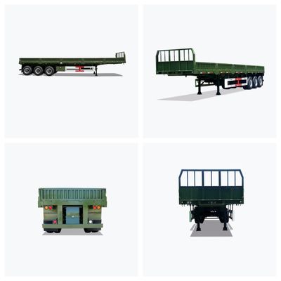 30 50 60 ton zijdewandstok zware vracht bulk transport half vrachtwagen voor vee stok