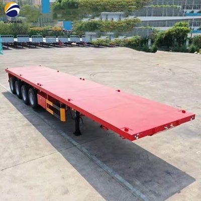 Flatbed Semi-trailer met 3 Assen en 4 Assen 20FT 40FT voor veilig en soepel containervervoer