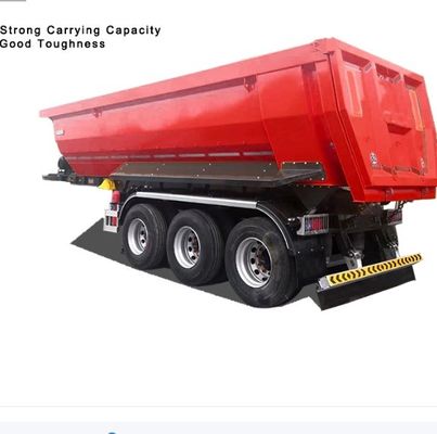 Maximale laadkracht 40000 kg Semi-aanhanger met U-vormige achterste dump-ophanger Semi-aanhanger voor vrachtwagen