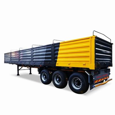 50 ton maximaal laadbaar half vracht aanhangwagen met 8,00-20 velg en op maat gemaakte bulk zijplanken