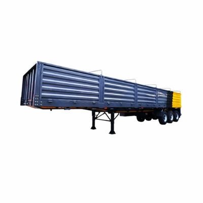 50 ton maximaal laadbaar half vracht aanhangwagen met 8,00-20 velg en op maat gemaakte bulk zijplanken