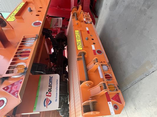 5 Assen 100 of 120 Tons Gooseneck Lowbed Semi-trailer voor het vervoer van zwaar materieel