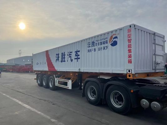 30-100 ton zijdelingse ophanger-ophangende dumptrailer-ophangende graan-halftrailer voor vrachtwagenvervoer
