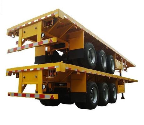Persoonlijke grootte en kleur 3 4 ascontainer platbed platte halfrol voor vrachtwagen