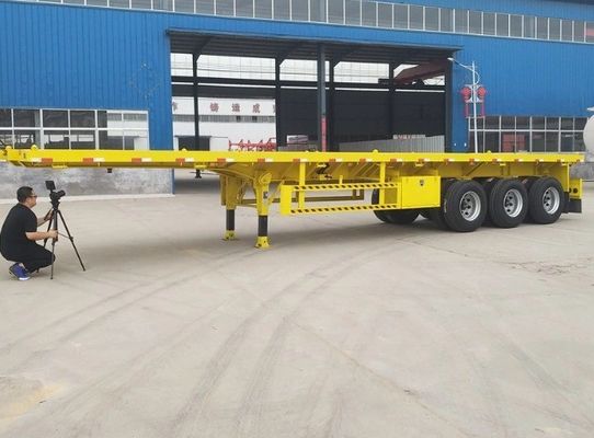 Persoonlijke grootte en kleur 3 4 ascontainer platbed platte halfrol voor vrachtwagen