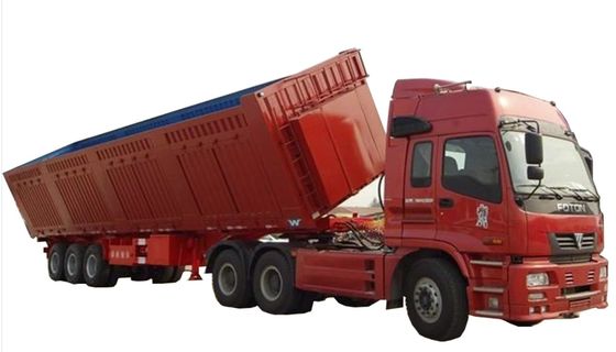 2-3-assige half-aanhangwagen zware zijdelingse kantverwerper dumptruck-aanhangwagen voor het transport van grind