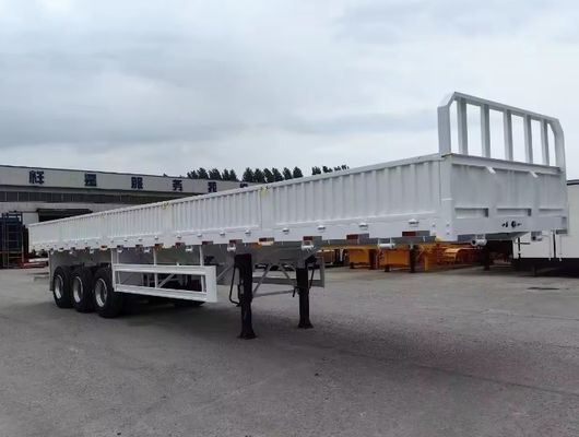 Maximaal laadvermogen van 30000 kg Staal hek dropside zijwand halfwagen voor bulkvervoer