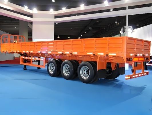 Aanpasbare 50T 3 as zijwand Semi-trailer met 600mm en 800mm zijplaat hoogte