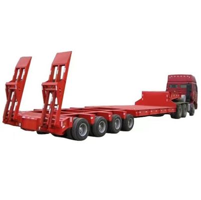 Gepersonaliseerde kleur 3-assige laagladder aanhangwagen zware rolluik laagbed semi-aanhangwagen