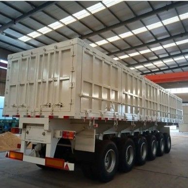 Semi-trailer zijdelingse overrollen dump tipper voor vrachtwagen trailer steen staal zand transport