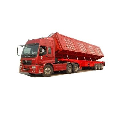 30-100 ton maximale nuttige lading staal hydraulische dump-tipper halve aanhanger voor graantransport