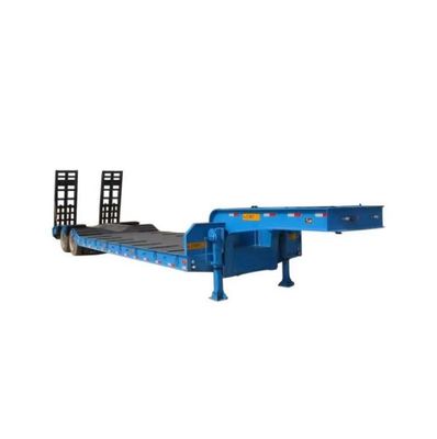 Air Suspension Gooseneck Semi Trailer voor het vervoer van zware machines over lange afstanden