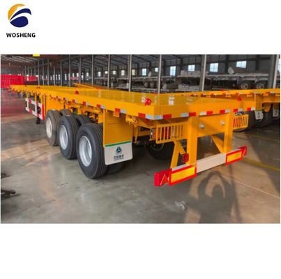 Vervoerscontainer Vlakbed Halve aanhangwagen met 12 sets Twist Lock en 0 ton maximale lading