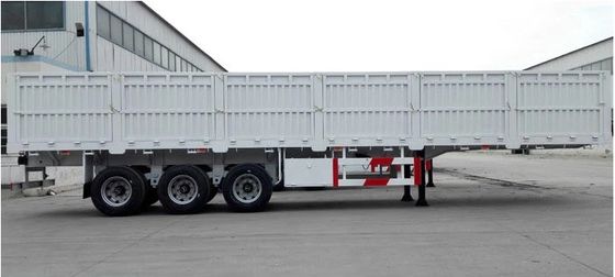 Staalmateriaal Tri-Axle Semi-trailer voor bulkvervoer van 40 ton 12400X2500X3650mm