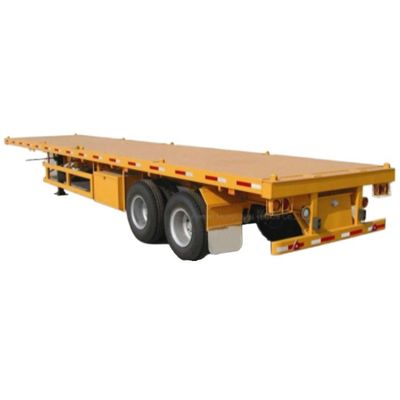 Truck Trailer 7 ton Container Flat Bed Semi-trailer met conditie 3/4 As Tare Gewicht