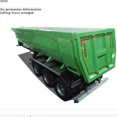 Vrachtwagen aanhangwagen met hydraulische cilinder met 3 of 4 assen U-vorm achterste aanhangwagen