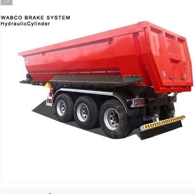 Vrachtwagen aanhangwagen met hydraulische cilinder met 3 of 4 assen U-vorm achterste aanhangwagen