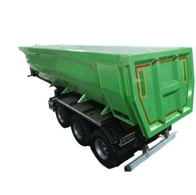 Vrachtwagen aanhangwagen 80 ton Hydraulische achterste dump half-aanhangwagen met mechanische ophanging