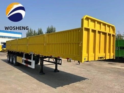 30 ton en 60 ton laadvermogen zijwandhalve aanhangwagen voor vrachtvervoer