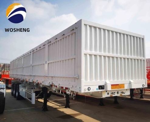 30 ton en 60 ton laadvermogen zijwandhalve aanhangwagen voor vrachtvervoer
