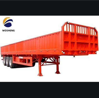 30 ton en 60 ton laadvermogen zijwandhalve aanhangwagen voor vrachtvervoer