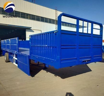 30 ton en 60 ton laadvermogen zijwandhalve aanhangwagen voor vrachtvervoer