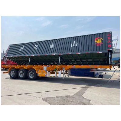 Semi-trailers met 3 assen 30-100 ton kanttrailer met kantdraaier met hydraulisch systeem