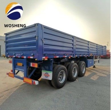 40 100 Tons Dropside Sidewall Semi-trailer voor het vervoer van zware staalgoederen