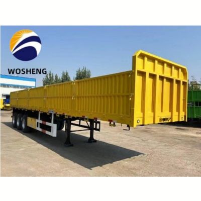 40 100 Tons Dropside Sidewall Semi-trailer voor het vervoer van zware staalgoederen