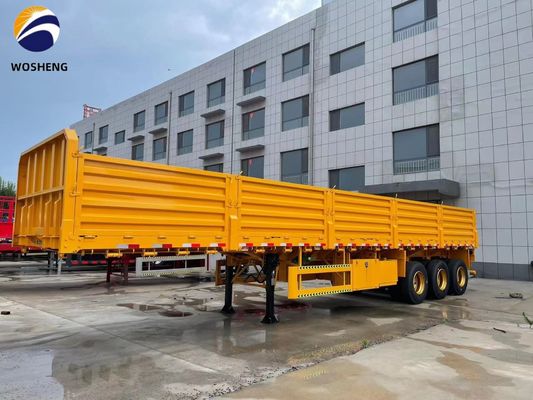 40 100 Tons Dropside Sidewall Semi-trailer voor het vervoer van zware staalgoederen