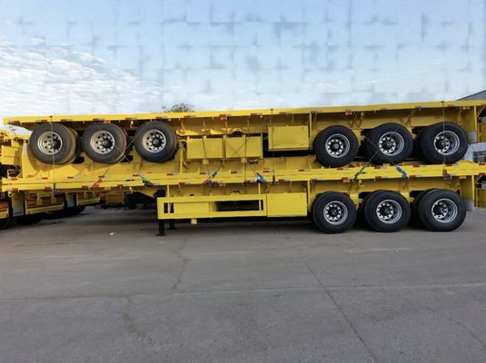 Zware platteplatform platte-bed aanhangwagen met maximale lading 30000 kg en Q345b hoofdstraal