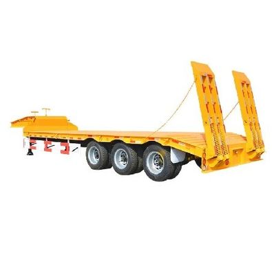 Directe 60-100 ton vrachtwagen aanhangwagen Transportapparatuur Stapdrop laagbed half-aanhangwagen