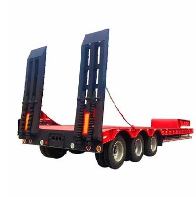 Directe 60-100 ton vrachtwagen aanhangwagen Transportapparatuur Stapdrop laagbed half-aanhangwagen