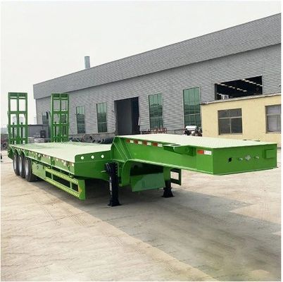 Directe 60-100 ton vrachtwagen aanhangwagen Transportapparatuur Stapdrop laagbed half-aanhangwagen