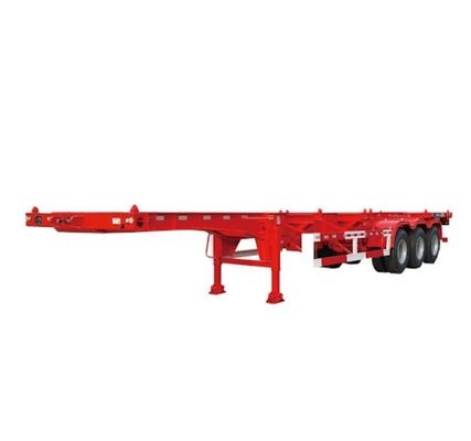 20ft 40ft Container Skeleton Semi-trailer met 13 ton as en bladveer van Wosheng