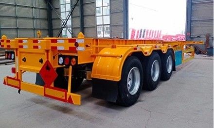 2 of 3 assen 40ft container transport half-trailer met JOST 2&quot; 50mm of 3.5&quot; 90mm King Pin
