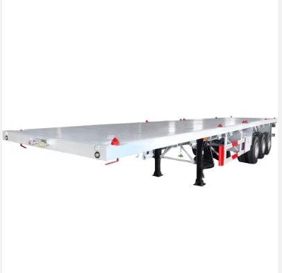 50 ton laadvermogen Vlakbed Semi-trailer voor 20ft en 40ft Container Logistiek