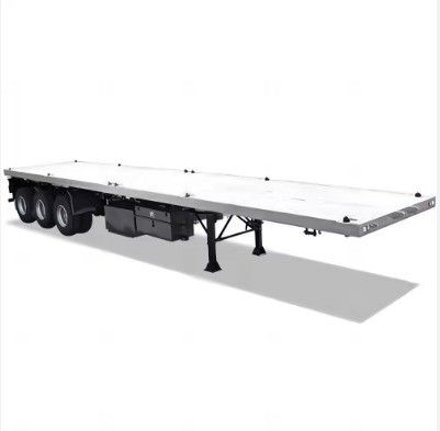 50 ton laadvermogen Vlakbed Semi-trailer voor 20ft en 40ft Container Logistiek