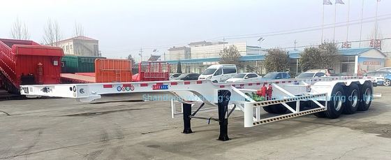 Wosheng 3 axel 20FT 40FT Container Skeleton Semi-trailer voor containervervoer