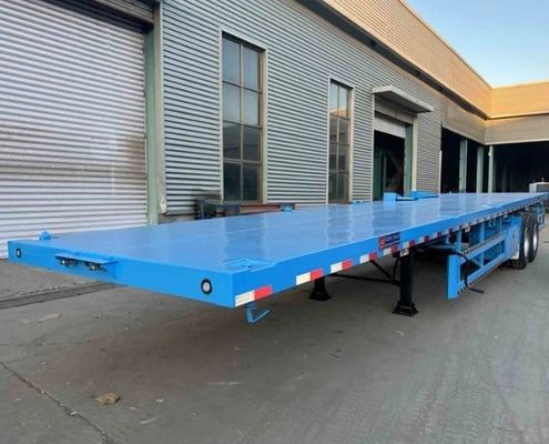 50 ton laadvermogen Semi-trailer ideaal voor het vervoer van containers en flatbed vracht