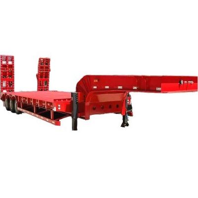 Truck Trailer 3/4 as pcs heavy duty lowboy lowbed semi trailer voor het transport van graafmachines