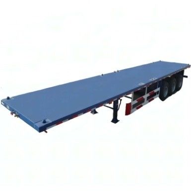 Hoge lading 50 ton 3 of 4 as Dock Container Flat Bed Semi-trailer Aanpassing