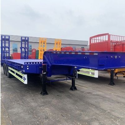 13000x3000x3300mm Uitstekende fabricage Wosheng 3 Assen Lowbed Lowboy Truck Semi Trailer