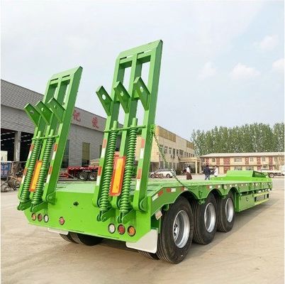 13000x3000x3300mm Uitstekende fabricage Wosheng 3 Assen Lowbed Lowboy Truck Semi Trailer