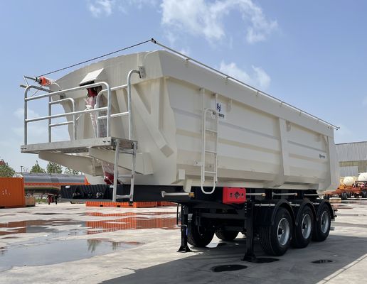Gepersonaliseerde 3 assen hydraulische achterste Dump Semi-trailer met 28t Heavy Duty Landing Gear