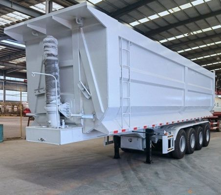 Q345B/T700 Staal hoofdbalk Hydraulische dumptruck Semi-trailer voor zware behoeften