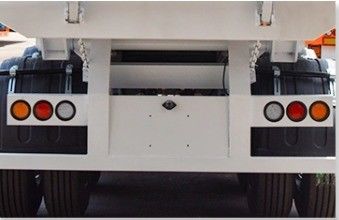 Q345B/T700 Staal hoofdbalk Hydraulische dumptruck Semi-trailer voor zware behoeften