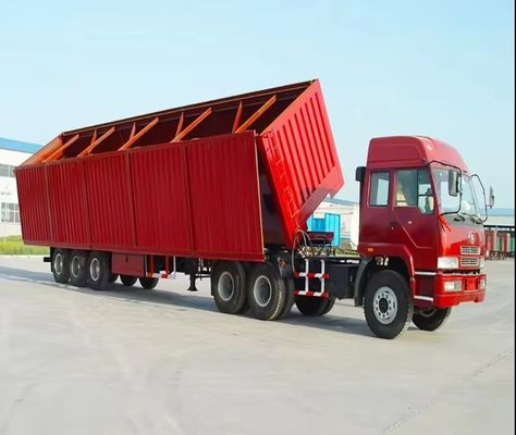 13T 3 Assen Wosheng licht type zijweg dump halve aanhanger voor het transport van grindsteen zand