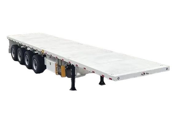 Flexible 13ton*3 axles flatbed semi-trailer met 12 twist lock voor containervervoer