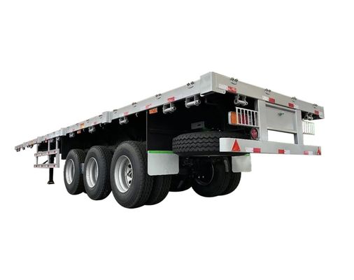 Flexible 13ton*3 axles flatbed semi-trailer met 12 twist lock voor containervervoer